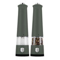 Set 2 rasnite electrice pentru sare/piper Berlinger Haus, Matte Green, plastic/ceramica, verde mat