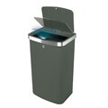 Cos de gunoi cu senzor Berlinger Haus, Matte Green, 38.5x28.5x65 cm, 60 L, otel, verde mat