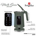 Ceainic electric digital Berlinger Haus, Matte Green, 1.7 L, plastic/inox, verde mat