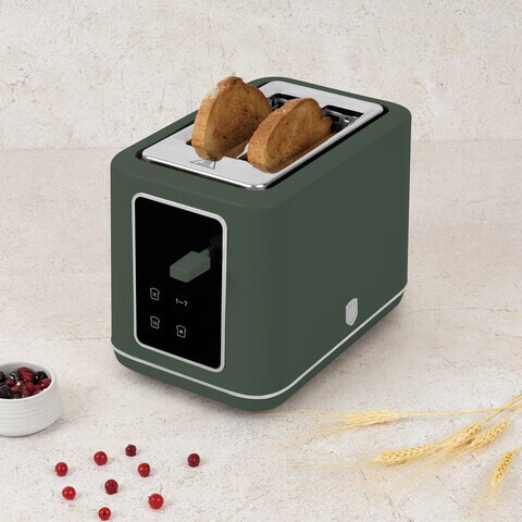 Prajitor de paine digital Berlinger Haus, Matte Green, 27.8x16.6x19.1 cm, inox, verde mat