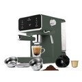 Espressor digital 3 in 1 Berlinger Haus, Matte Green, 950W, 21x25.9x28 cm, inox, verde mat
