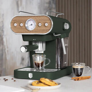 Verde mat;Natur, Espressor 23x26.5x30.5 cm