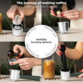 Espressor 3 in 1 Berlinger Haus, Matte Green, 950W, 23x26.5x30.5 cm, inox, verde mat/natur