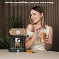 Espressor 3 in 1 Berlinger Haus, Matte Green, 950W, 23x26.5x30.5 cm, inox, verde mat/natur