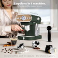 Espressor 3 in 1 Berlinger Haus, Matte Green, 950W, 23x26.5x30.5 cm, inox, verde mat/natur