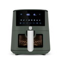 Friteuza cu aer cald si fereastra Berlinger Haus, Matte Green, 5 L, 1400W, verde mat