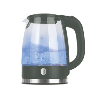 Verde mat;Transparent, Ceainic 1.7L