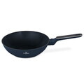 Tigaie Wok Berlinger Haus, Deep Sea, 28 cm, 3.5 L, aluminiu forjat, albastru mat/gri