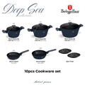 Set pentru gatit Berlinger Haus, Deep Sea, 10 piese, aluminiu forjat, albastru mat/gri