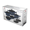 Set pentru gatit Berlinger Haus, Deep Sea, 10 piese, aluminiu forjat, albastru mat/gri