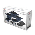 Set pentru gatit Berlinger Haus, Deep Sea, 15 piese, aluminiu forjat, albastru mat/gri