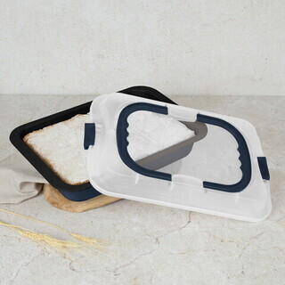 Albastru mat, Tava 36x24.5x5.5 cm