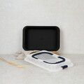 Tava cu capac Berlinger Haus, Deep Sea, 36x24.5x5.5 cm, otel carbon/plastic, albastru mat