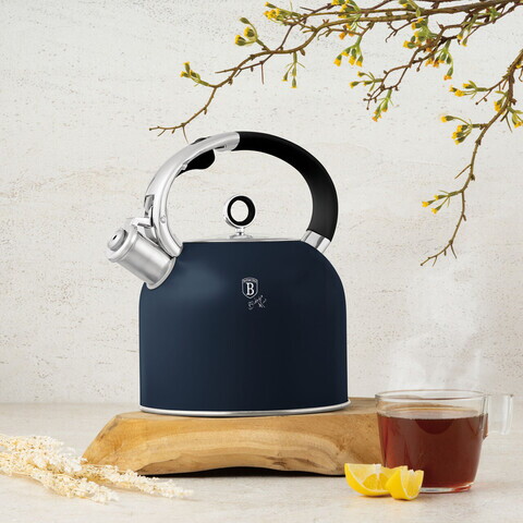 Ceainic Berlinger Haus, Deep Sea, 3 L, inox 18/10, albastru mat