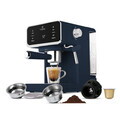 Espressor digital 3 in 1 Berlinger Haus, Deep Sea, 950W, 21x25.9x28 cm, inox, albastru mat
