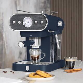 Albastru mat;Natur, Espressor 23x26.5x30.5 cm