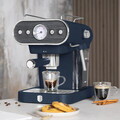 Espressor 3 in 1 Berlinger Haus, Deep Sea, 950W, 23x26.5x30.5 cm, inox, albastru mat/natur
