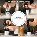 Espressor 3 in 1 Berlinger Haus, Deep Sea, 950W, 23x26.5x30.5 cm, inox, albastru mat/natur