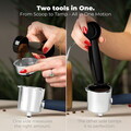 Espressor 3 in 1 Berlinger Haus, Deep Sea, 950W, 23x26.5x30.5 cm, inox, albastru mat/natur
