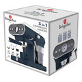 Espressor 3 in 1 Berlinger Haus, Deep Sea, 950W, 23x26.5x30.5 cm, inox, albastru mat/natur