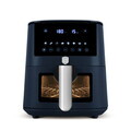 Friteuza cu aer cald si fereastra Berlinger Haus, Deep Sea, 5 L, 1400W, albastru mat