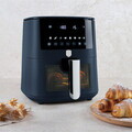 Friteuza cu aer cald si fereastra Berlinger Haus, Deep Sea, 5 L, 1400W, albastru mat
