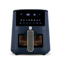 Friteuza cu aer cald si fereastra Berlinger Haus, Deep Sea, 5 L, 1400W, albastru mat/gri
