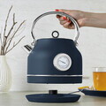 Ceainic electric cu termometru Berlinger Haus, Deep Sea, 1.7 L, inox 18/10, albastru mat/argintiu