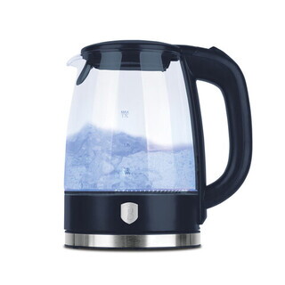 Albastru mat;Transparent, Ceainic electric 1.7L