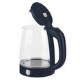 Ceainic electric Berlinger Haus, Deep Sea, 1.7 L, sticla borosilicata, albastru mat/transparent