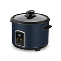 Oala electrica pentru orez Berlinger Haus, Deep Sea, 700W, 1.8 L, inox/aluminiu, albastru mat