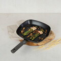Tigaie grill Berlinger Haus, Anthracite, 28 cm, 2.1 L, aluminiu forjat, antracit mat