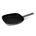 Tigaie grill Berlinger Haus, Anthracite, 28 cm, 2.1 L, aluminiu forjat, antracit mat