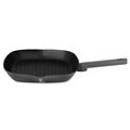 Tigaie grill Berlinger Haus, Anthracite, 28 cm, 2.1 L, aluminiu forjat, antracit mat
