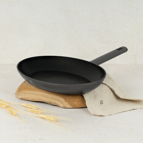 Tigaie pentru peste Berlinger Haus, Anthracite, 35 cm, aluminiu forjat, antracit mat