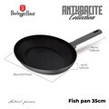 Tigaie pentru peste Berlinger Haus, Anthracite, 35 cm, aluminiu forjat, antracit mat