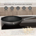 Tigaie Wok Berlinger Haus, Anthracite, 28 cm, 3.2 L, aluminiu forjat, antracit mat