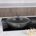 Oala cu capac Berlinger Haus, Anthracite, 30 cm, 4.5 L, aluminiu forjat, antracit mat