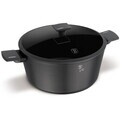 Oala cu capac Berlinger Haus, Anthracite, 30 cm, 8 L, aluminiu forjat, antracit mat