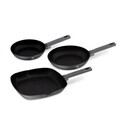 Set 3 tigai Berlinger Haus, Anthracite, 20/24/28 cm, aluminiu forjat, antracit mat