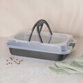 Tava cu capac Berlinger Haus, Anthracite, 36.5x24.5x5.5 cm, otel carbon/plastic, antracit mat