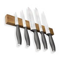 Set 5 cutite cu suport magnetic Berlinger Haus, Anthracite, inox/lemn, antracit mat/natur