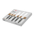Set 5 cutite cu suport magnetic Berlinger Haus, Anthracite, inox/lemn, antracit mat/natur