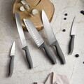 Set 5 cutite cu suport rotund Berlinger Haus, Anthracite, inox/bambus, antracit mat/natur