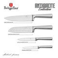 Set 4 cutite Berlinger Haus, Matte Black, inox, argintiu