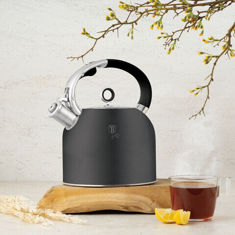 Ceainic Berlinger Haus, Anthracite, 3 L, inox 18/10, antracit mat