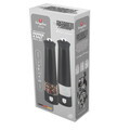 Set 2 rasnite electrice pentru sare/piper Berlinger Haus, Anthracite, inox/ceramica, antracit mat
