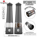 Set 2 rasnite electrice pentru sare/piper Berlinger Haus, Anthracite, inox/ceramica, antracit mat