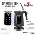 Ceainic electric digital Berlinger Haus, Anthracite, 1.7 L, plastic/inox, antracit mat