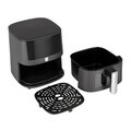 Friteuza cu aer cald si fereastra Berlinger Haus, Anthracite, 38.8x30x32.4 cm, 8 L, 1650W, antracit mat